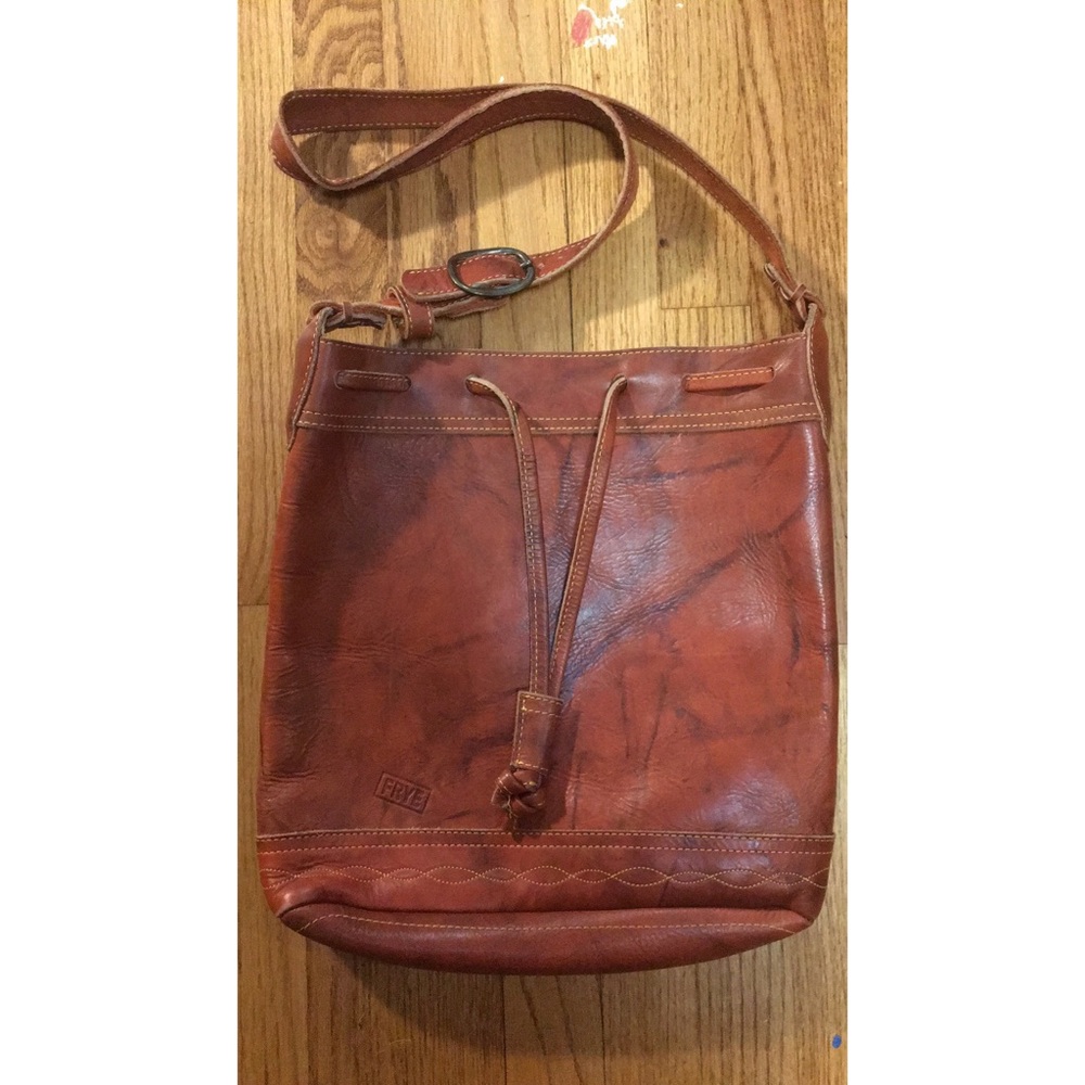 FRYE red leather bag